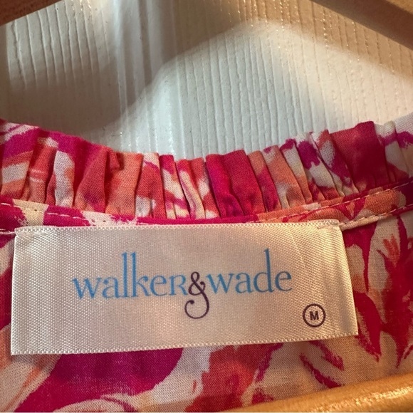 Walker & Wade Dress Maxi Pink Floral Boho Long Summer Casual Size Medium - Picture 5 of 6